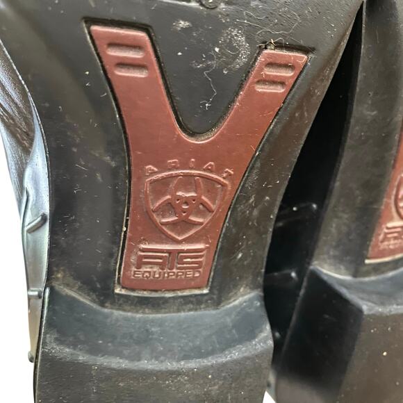 Ariat "3 Snap Spat" Women's Dk Brown Leather Chelsea Ankle Bootie/Boot, Size 8 - Picture 13 of 15